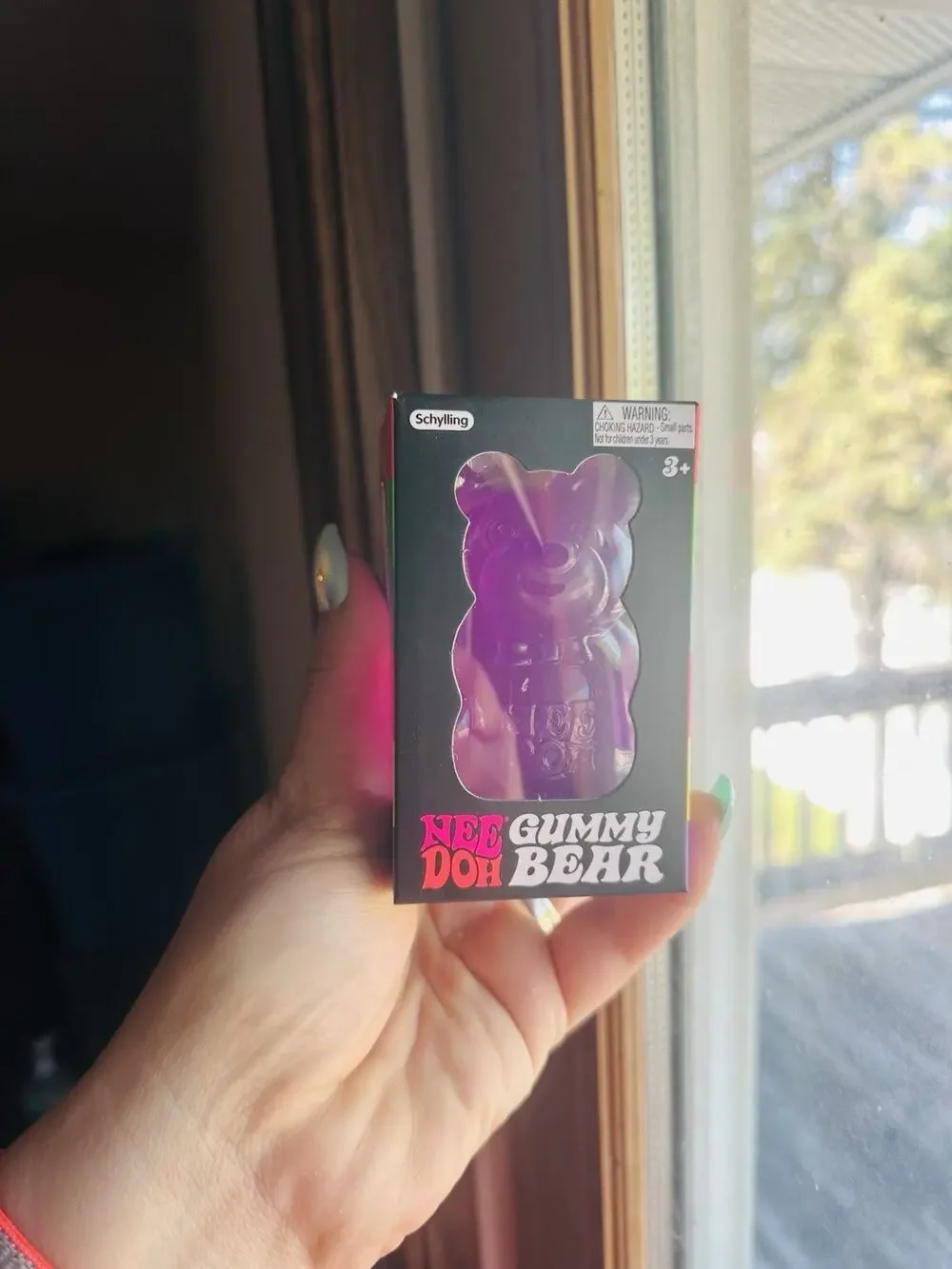 Schylling Nee Doh Needoh Gummy Bear Squishy Toy Brand New Authentic Purple